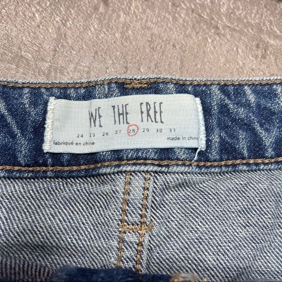 Free People Mini Zip It Up Denim Skirt size 28 - Picture 7 of 15